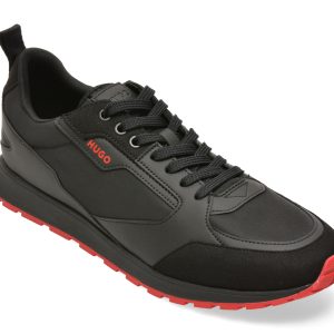 Pantofi sport HUGO negri, 6568, din material textil
