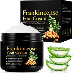 796799.jpg Crema pentru Picioare Crapate cu Tamaie, Aloe Vera si Ulei Pur de Menta, 150 g