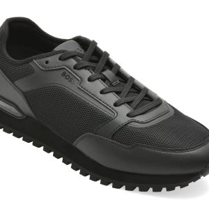 Pantofi sport BOSS negri, 7903, din material textil