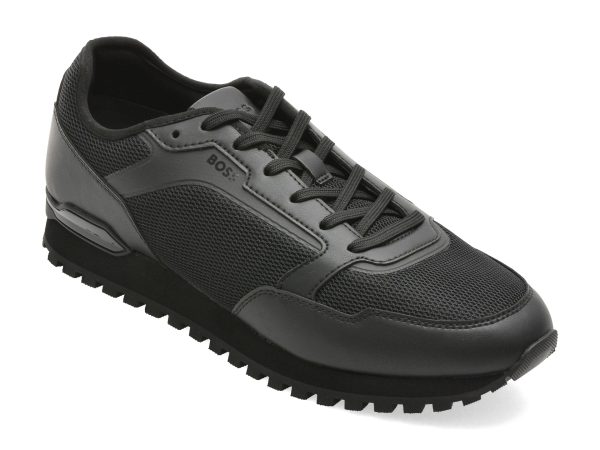 Pantofi sport BOSS negri, 7903, din material textil
