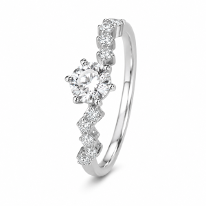 Inel Crystal Silver cu Argint Reglabil