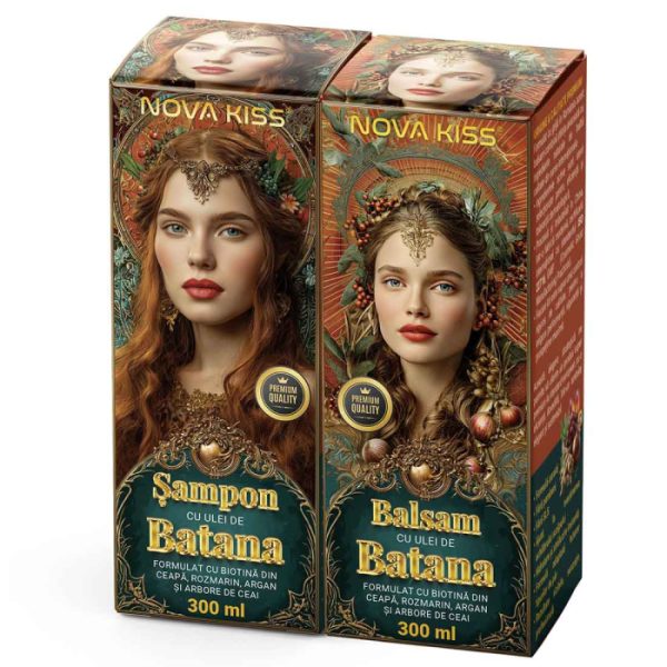 822803.jpg Set Sampon si Balsam cu Ulei de Batana pentru Cresterea si Regenerarea Parului NOVA KISS , 2 x 300 ml