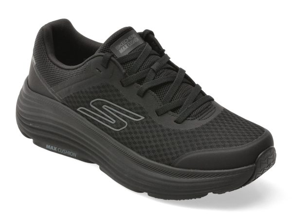 Pantofi sport SKECHERS negri, MAX CUSHIONING ENDEAVOUR, din material textil
