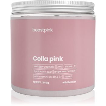 BeastPink Colla Pink pulbere pentru pregătirea băuturilor cu colagen