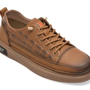 Pantofi sport BITE THE BULLET maro, A76021, din piele naturala