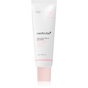 medicube PDRN Pink Tone Up Sun Cream loțiune protectoare hidratantă SPF 50