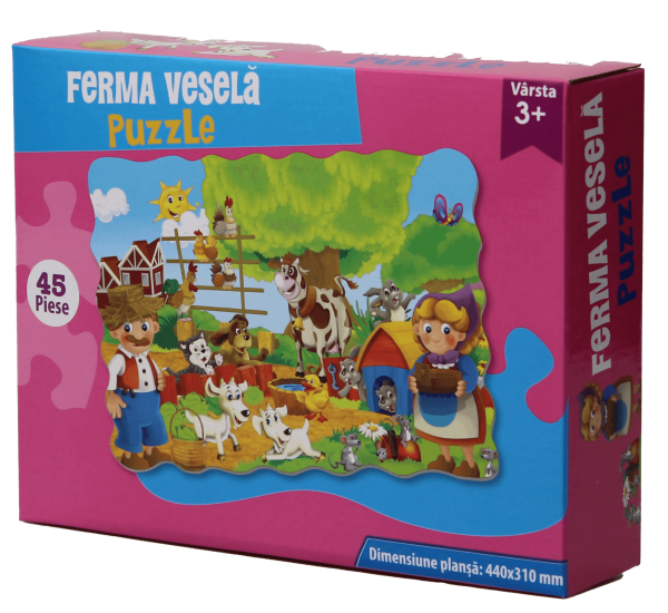 Puzzle Ferma Vesela 45 piese
