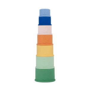 Set 7 jucarii stivuibile Badabulle pentru baie