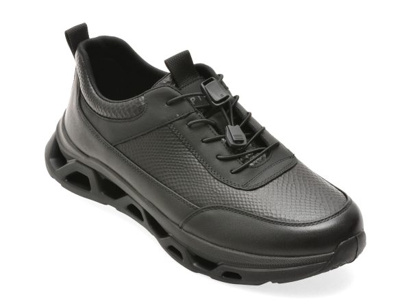 Pantofi sport EPICA negri, 19191, din piele naturala