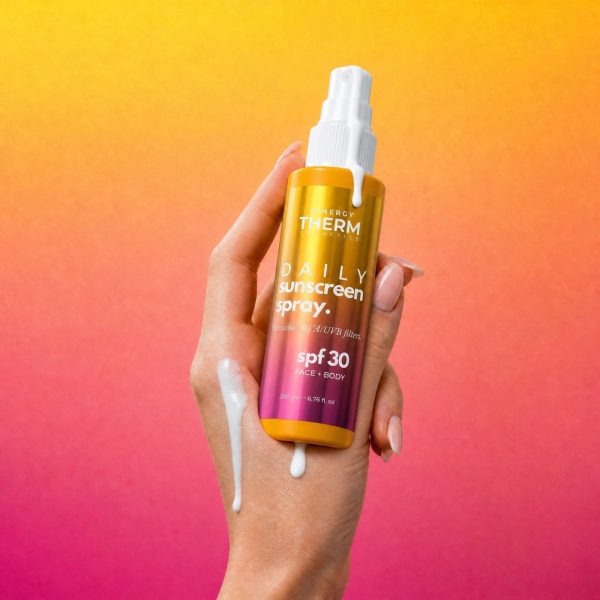 Daily Sunscreen Spray SPF 30, Protecție Solară Lejerǎ, UVA/UVB, Absorbție Rapidă, Fără Urme Albe, 200ML