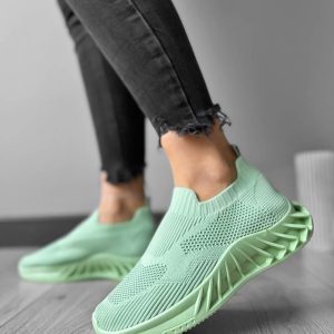 Adidasi dama casual din panza  verzi 90  N6-2