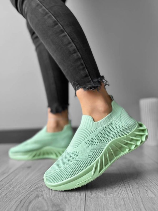 Adidasi dama casual din panza  verzi 90  N6-2