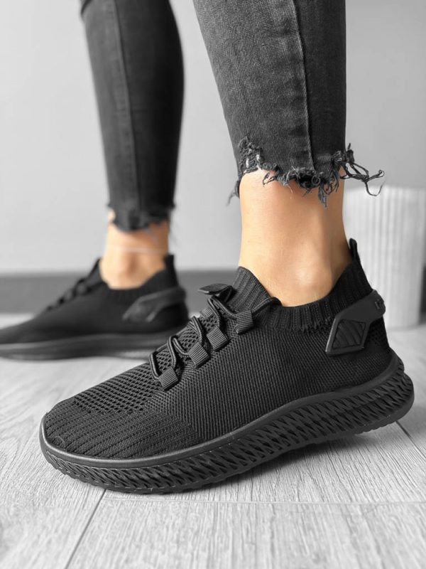 91-adidasi-dama-casual-online-DCF-negru-a.jpg Adidasi dama casual din panza negri 91 T15-4