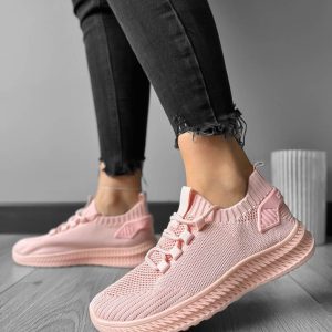 Adidasi dama casual din panza  roz 91  T50-3