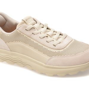 Pantofi sport GEOX bej, U65MPC, din piele naturala