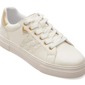 Pantofi sport ALDO albi, SADDIE 172, din piele ecologica