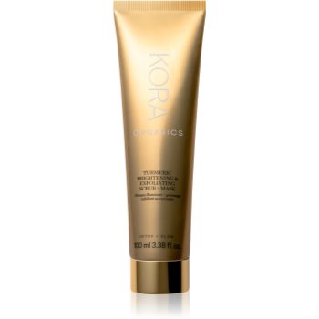 KORA Organics Turmeric Brightening & Exfoliating Scrub + Mask masca si peeling