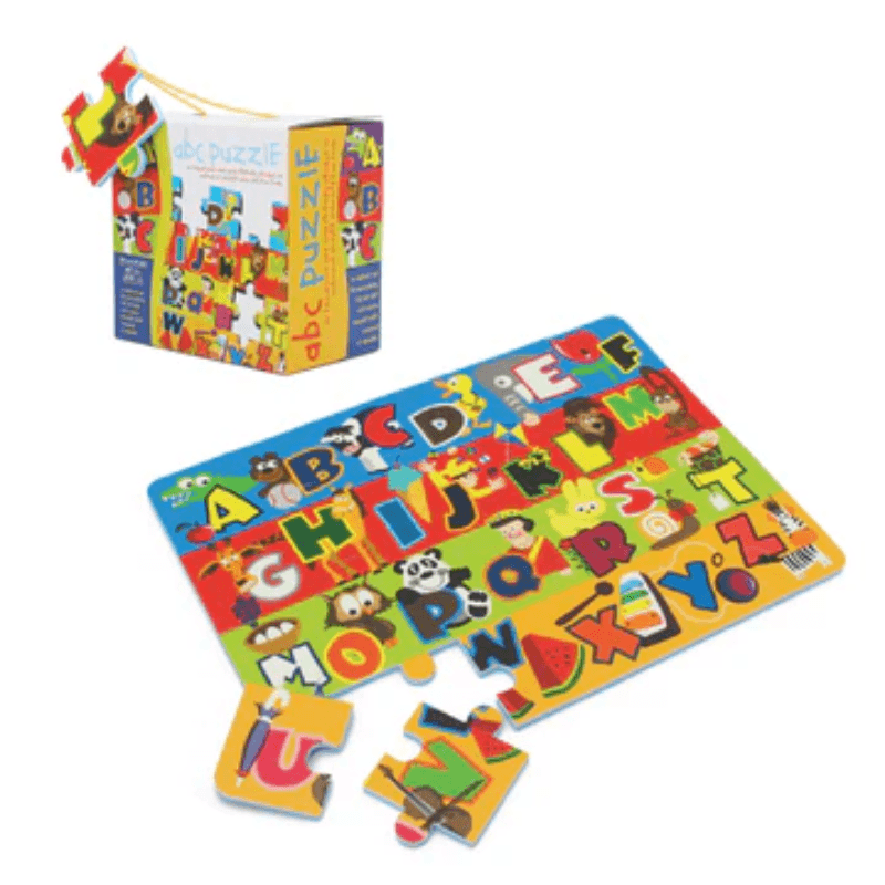 Covor Puzzle LUDIRO, Spuma EVA, Alfabet colorat A-Z cu 24 de Piese, Joc de Invatare Sigur - Default Title