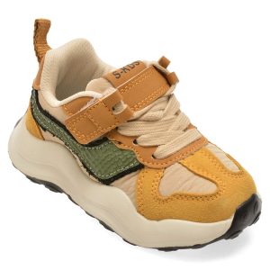 Pantofi sport SELECTION KIDS galbeni, W325, din material textil