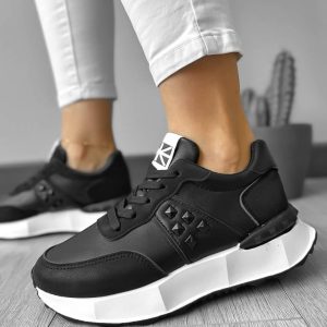 Adidasi dama casual negri A01 T7-4