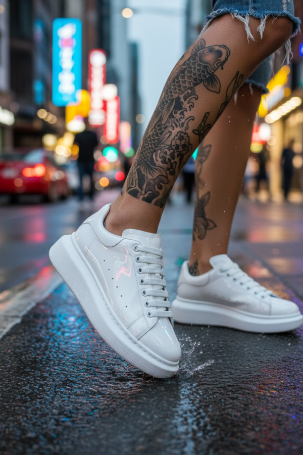 Adidasi dama casual  albi luciosi  vip AAA T5