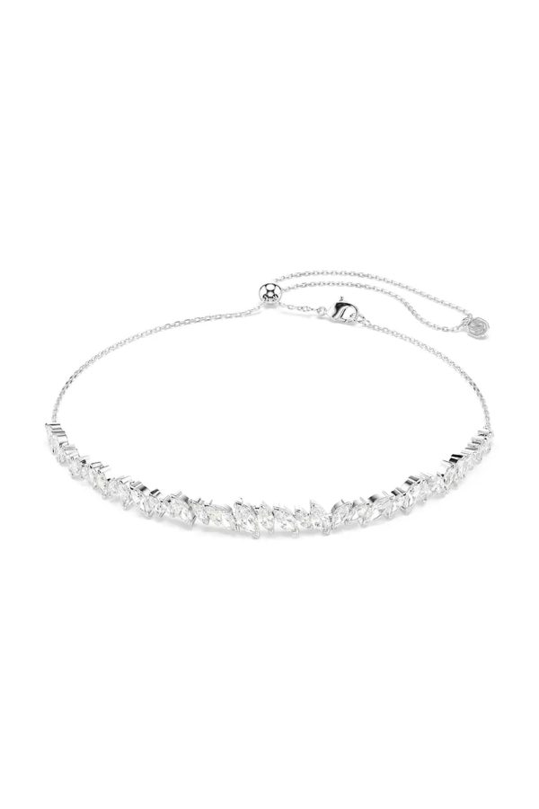 AW26-AKDZAF-SLV_F1.jpg Swarovski choker pentru femei din metal cu zirconiu cubic MESMERA