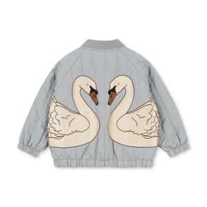 AW26-KUKZSO-50X_F1.jpg Konges Sløjd geacă bomber pentru copii JUNO BOMBER JACKET