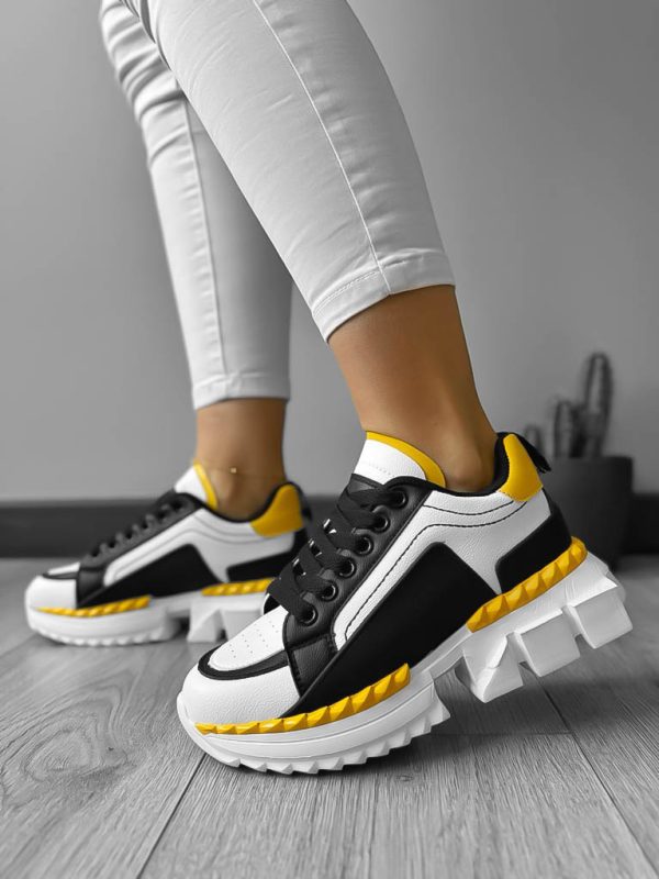 B36-adidasi-dama-casual-online-galben-c.jpg Adidasi dama casual albi cu galben LM052 T2-3