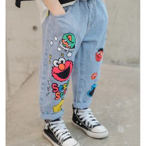 Blugi-pentru-Copii-cu-Desene-6.jpg Blugi pentru Copii cu Desene Anim - 3-4 ani