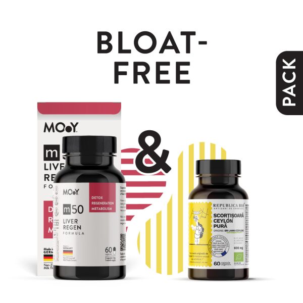 BundlesMOY_iulie_3.Bloat-free_1200x1200.jpg BLOAT-FREE, pachet promotional (m50 Liver Regen + Scortisoara Ceylon ),NATURAL, VEGAN, 95,4 g