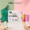 Synergy Therm × Femi.Eko Swim Box Eva | Protecție solară + Costum de baie menstrual L
