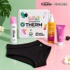 Synergy Therm × Femi.Eko Swim Box Kaia | Protecție solară + Slip menstrual de înot L