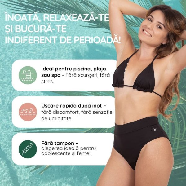 Synergy Therm × Femi.Eko Swim Box Kaia | Protecție solară + Slip menstrual de înot L