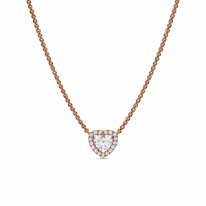 Colier White Heart Rose
