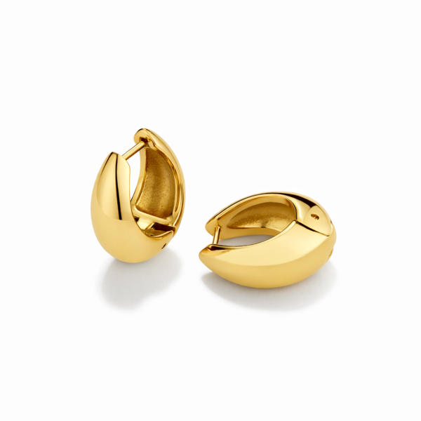 Cercei Infinity Placati cu Aur 18k