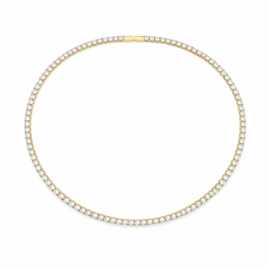 Colier Tennis Placat cu Aur 18k