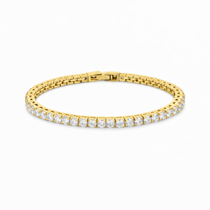 Bratara Tennis Placata cu Aur 18k
