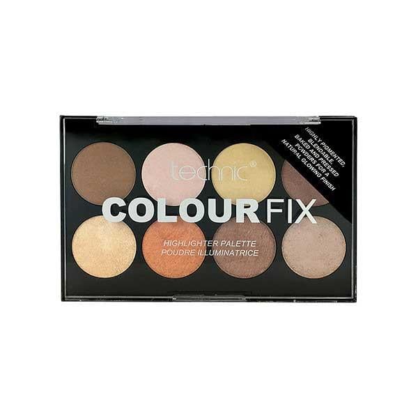 Colour-Fix-8pc-Highlighter-Palette-14925-8988.jpg Paleta Profesionala cu 8 Iluminatoare Pudra TECHNIC Colour Fix Highlighter Palette, 15.6g