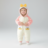 Combinezon Roz Fetite Duck - 12-18 luni