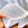 Compleu 2 Piese Fetite Top Alb si Blugi Otniela - 4-5 ani