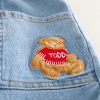 Compleu Bluza Crem si Pantaloni Albastri Cute Bear - 2-3 ani