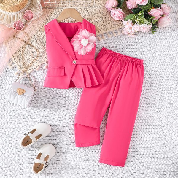 Compleu-Elegant-Fetite-2-Piese-Roz-Nora4.jpg Compleu Elegant Fetițe 2 Piese Roz Nora - 3-4 ani