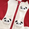 Trening Rosu Copii Ursulet Panda - 4-5 ani
