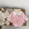 Compleu Roz Tricotat Fetite Gloria - 18-24 luni