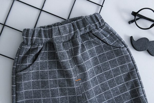 Costum Baieți Elegant Cu Cămașă Gri - 18-24 luni