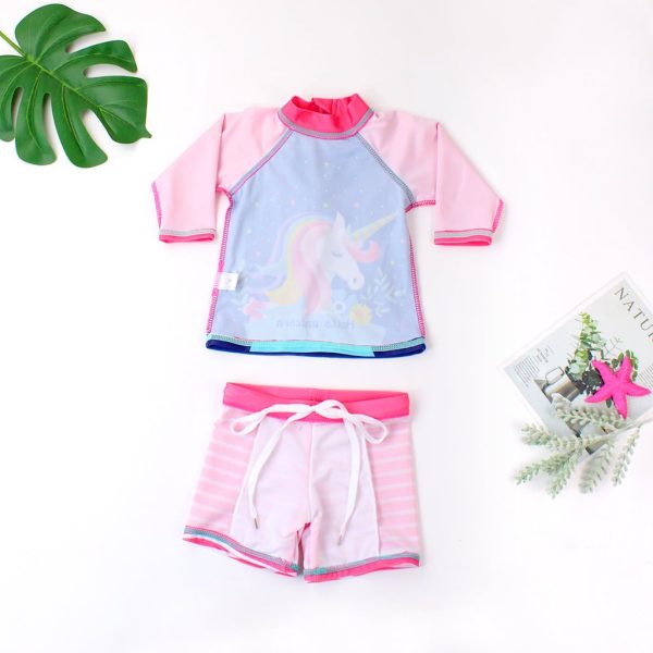Costum de Baie Copii Unicorn - 12-18 luni