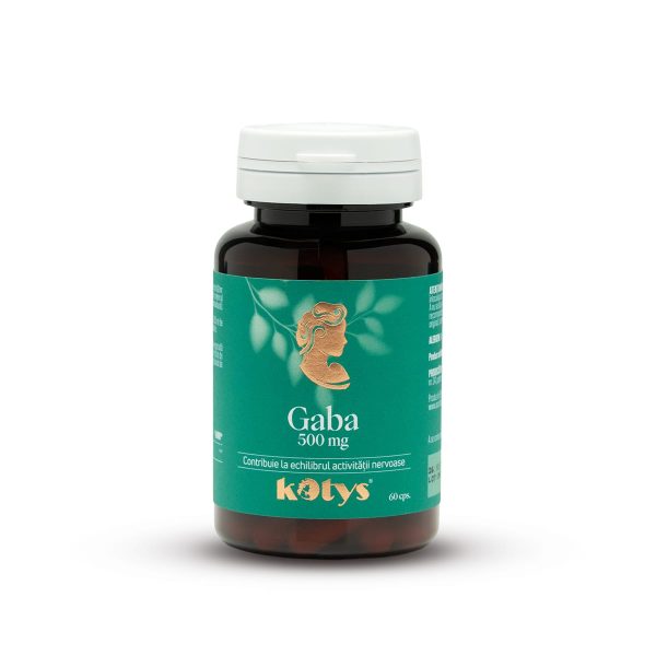 GABA 500 mg -- 60 capsule pentru echilibrul activității nervoase, Kotys