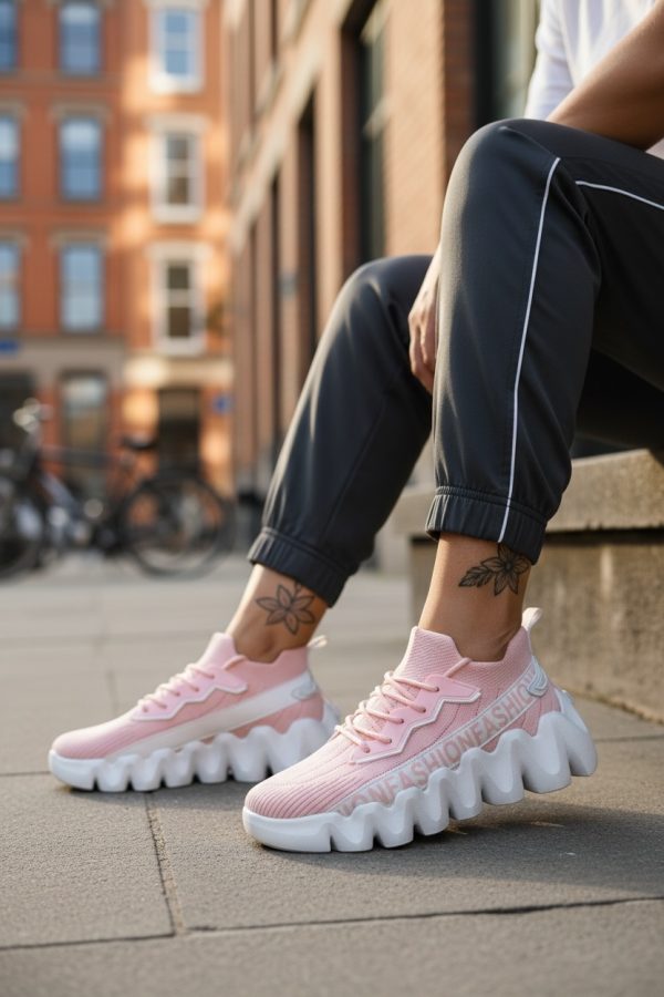 Adidasi dama casual roz  H27  T50-3