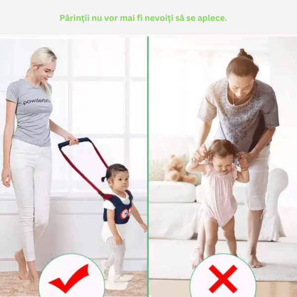 Ham bebe 2in1 pentru asistenta la mers – Bufnita Bleumarin