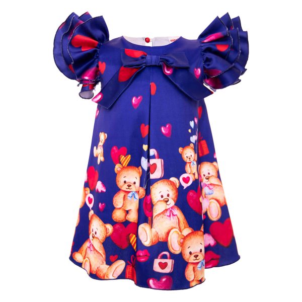 Rochita Fetite Albastra Ursuleti - 1-2 ani